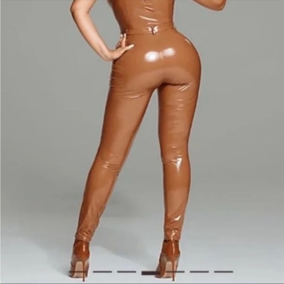 IVY PARK x Adidas Latex Pants Wild Brown Size S - Picture 3 of 15